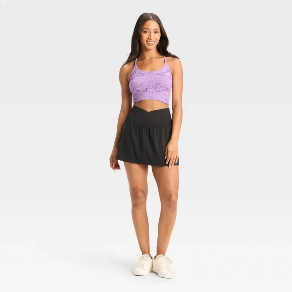 Women's Lace Support Tank Top - JoyLab™ Purple new 🆕 - Picture 3 of 8